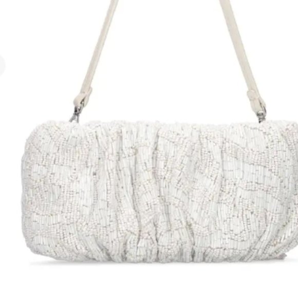 STAUD BEADED BEAN BAG CREAM SWIRL - Picture 5 of 11